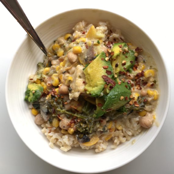 vegan corn chowder recipe at nutritionbliss.com