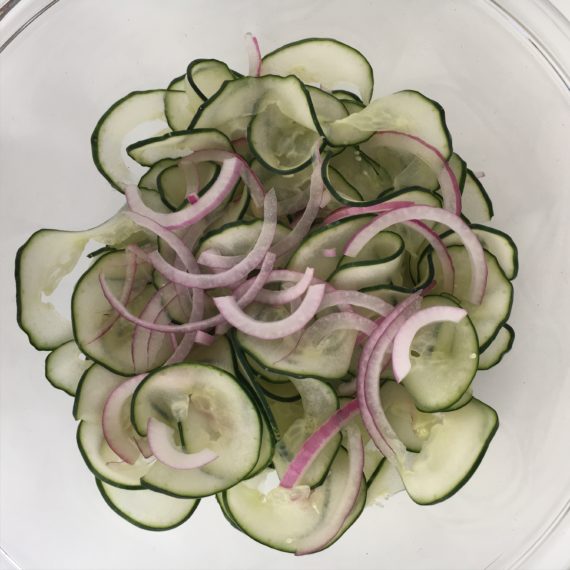 delicious summer cucumber salad recipe at nutritionbliss.com