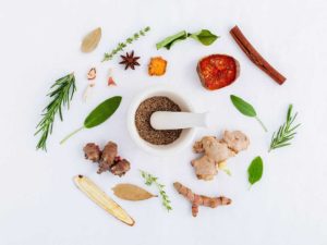 Image of herbs representing food based supplements at nutritionbliss.com