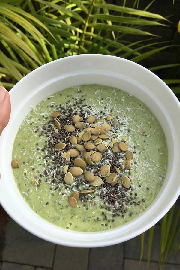 dairy free smoothie breakfast bowl recipe at nutritionbliss.com